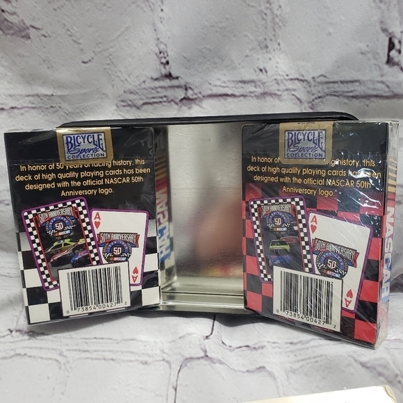 NASCAR 50th Anniversary Bicycle Playing Cards Limited Numbered Collectible Tin - Picture 7 of 9